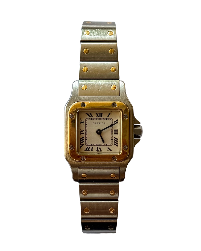Cartier Lady Santos 24mm in Stahl/Gold – gebrauchte Luxusuhr bei Polardials
